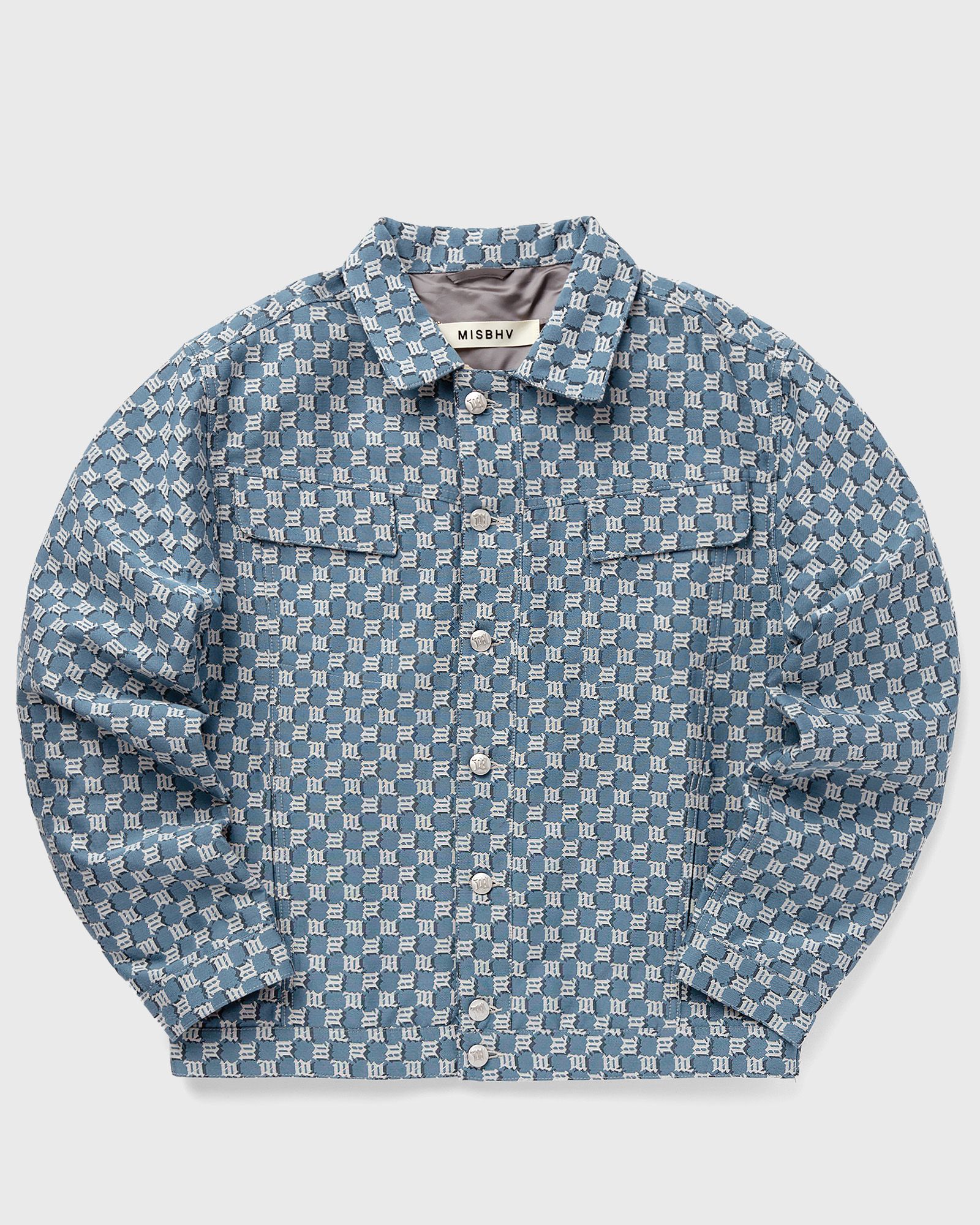 JACQUARD MONOGRAM CANVAS TRUCKER JACKET