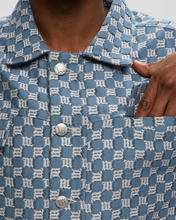 JACQUARD MONOGRAM CANVAS TRUCKER JACKET
