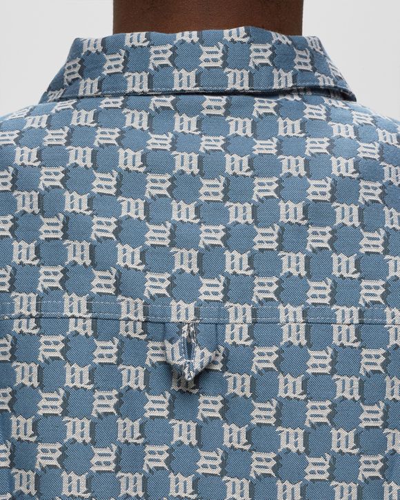 JACQUARD MONOGRAM CANVAS TRUCKER JACKET