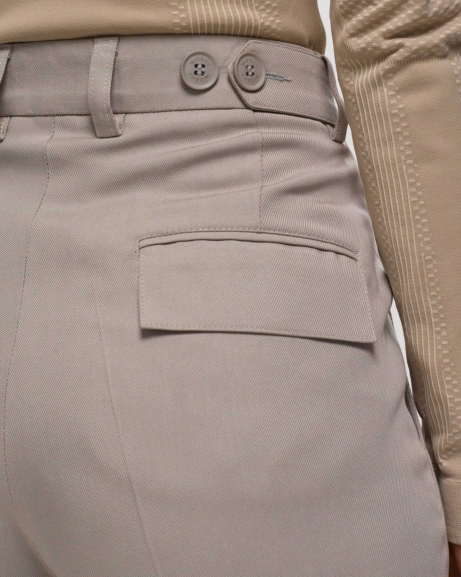 OVERSIZED TAILORED TROUSERS TAUPE