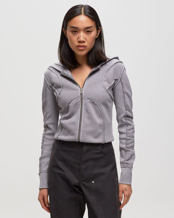 X ZIPPED HOODIE DOVE