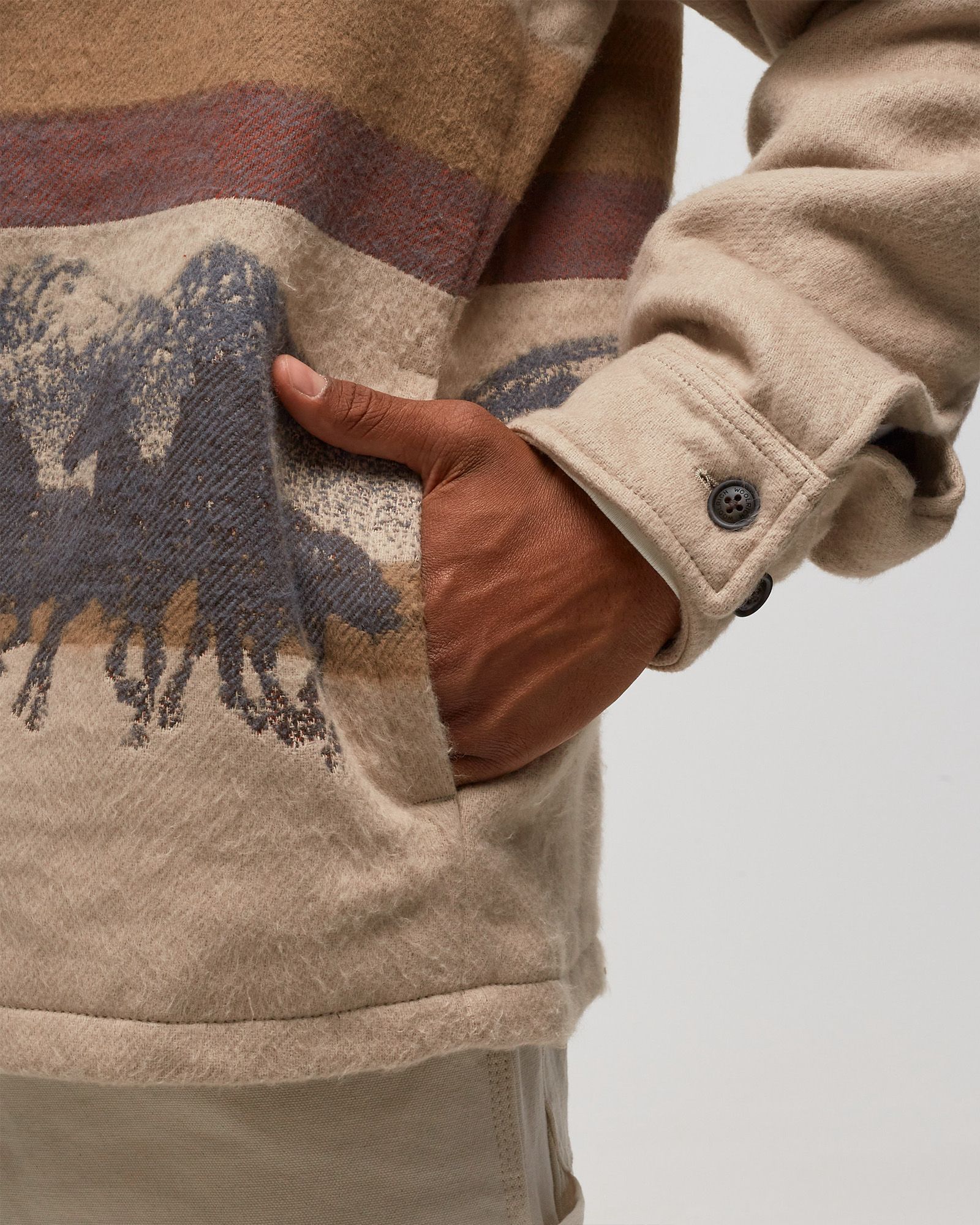 One of These Days x Woolrich OVERSHIRT WITH ZIP