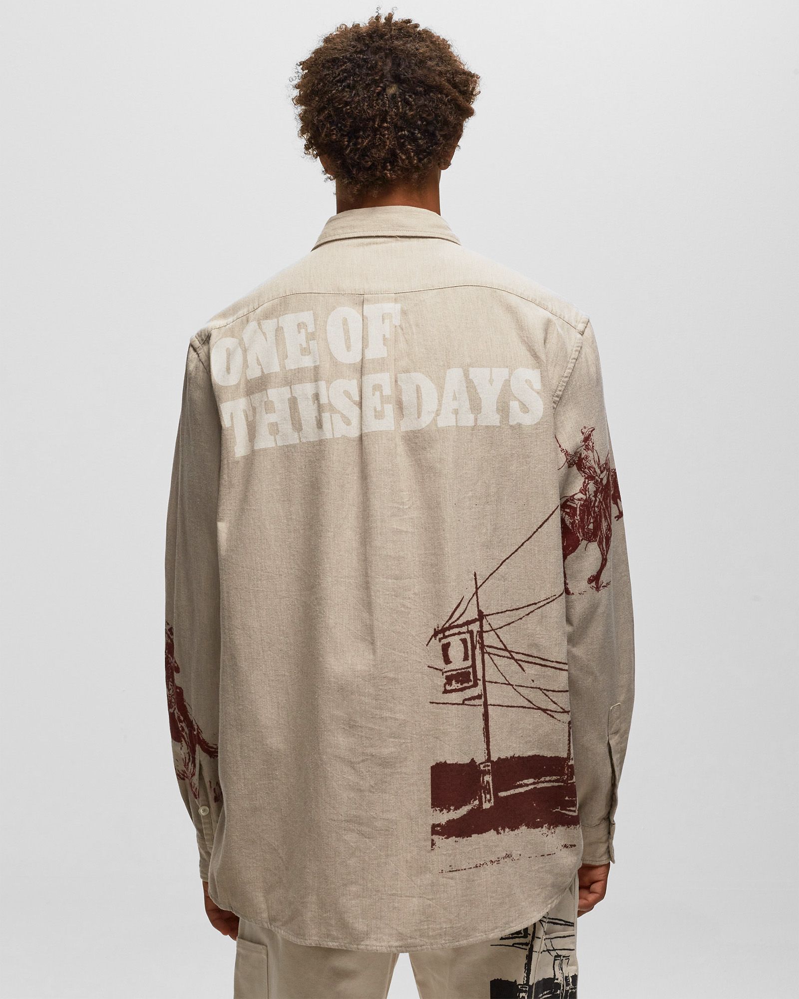 One of These Days x Woolrich CHAMOIS PRINTED SHIRT