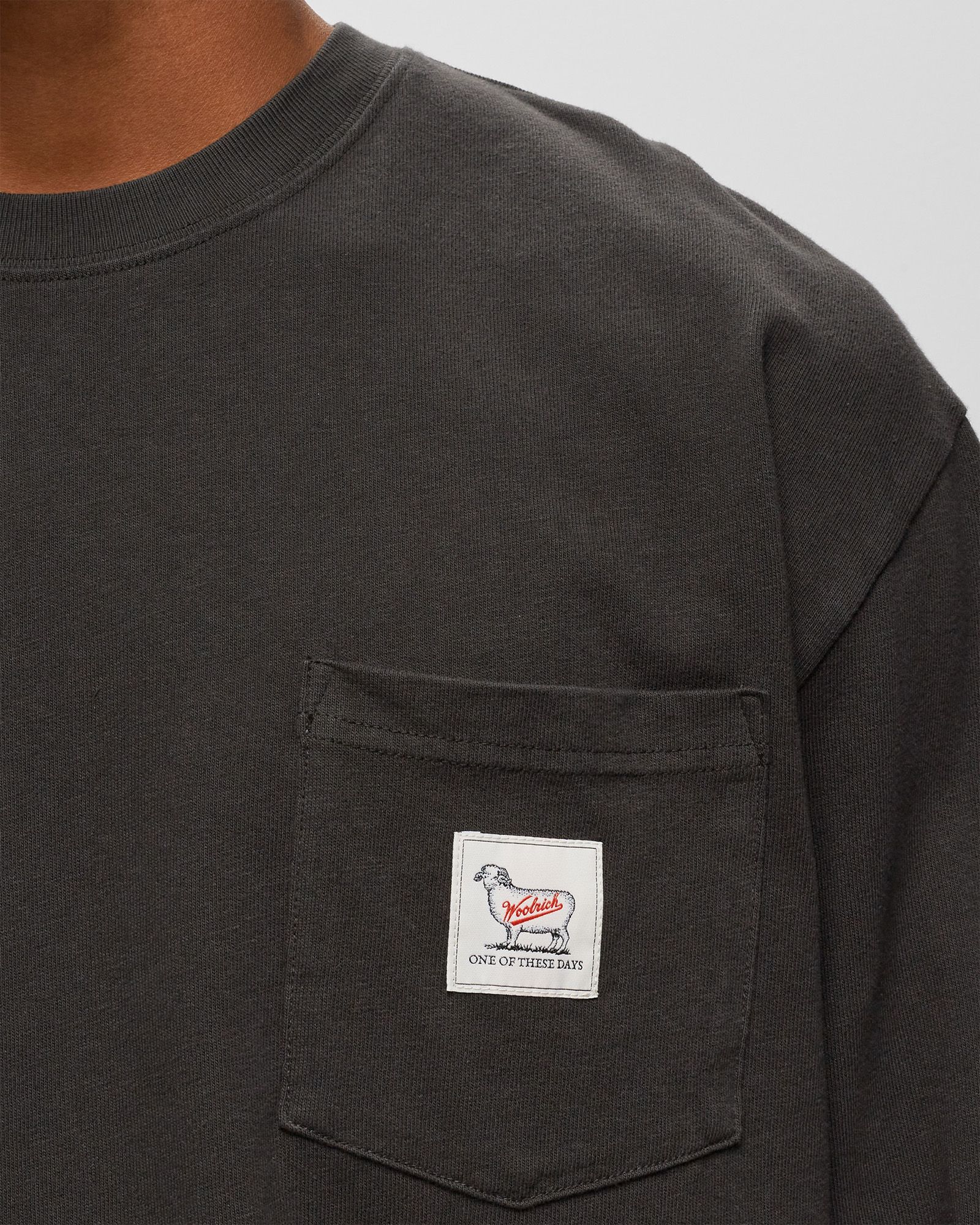 One of These Days x Woolrich LONGSLEEVE POCKET TEE