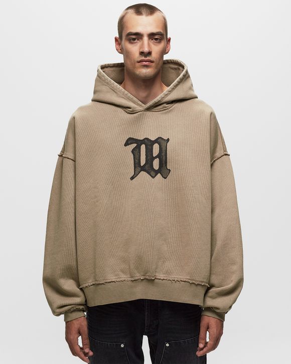 Helmut Lang logo-patch Pullover Hoodie - Brown