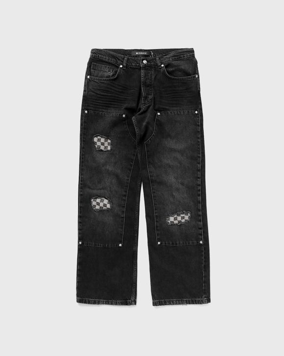 MISBHV Black Monogram Trousers