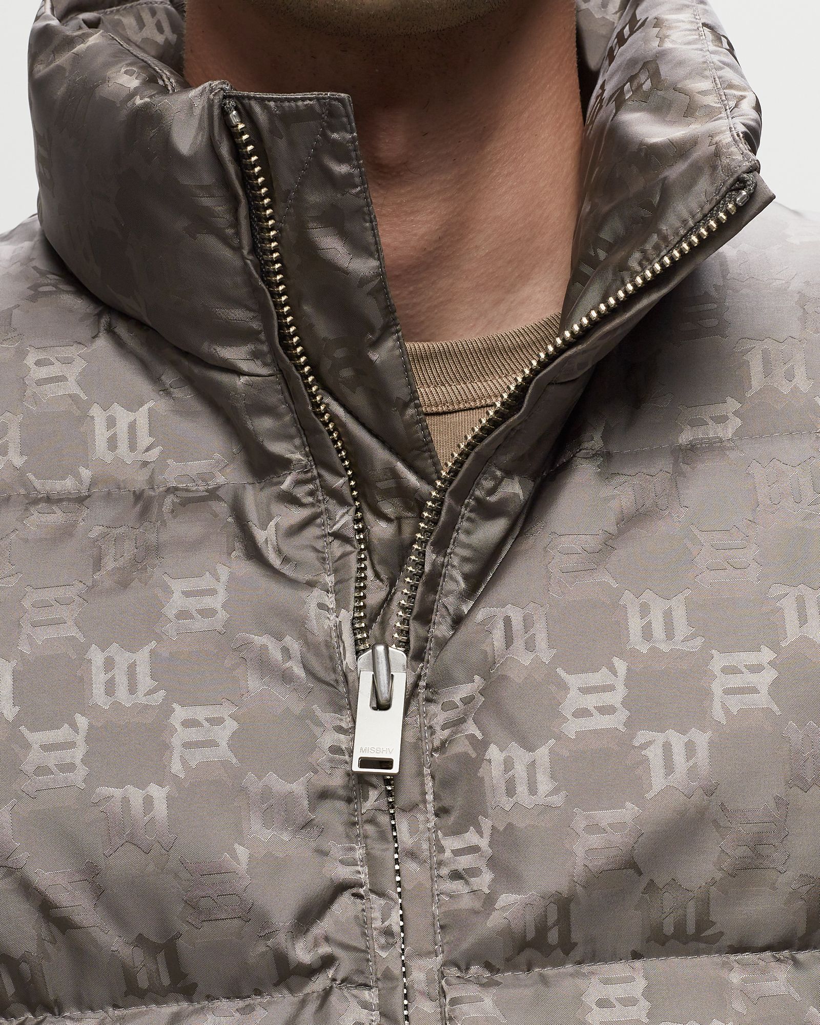 NYLON MONOGRAM PUFFER