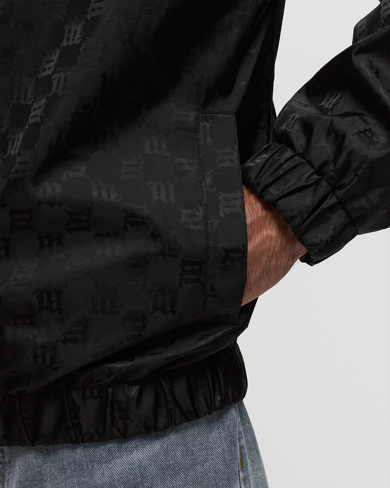 NYLON MONOGRAM TRACK JACKET