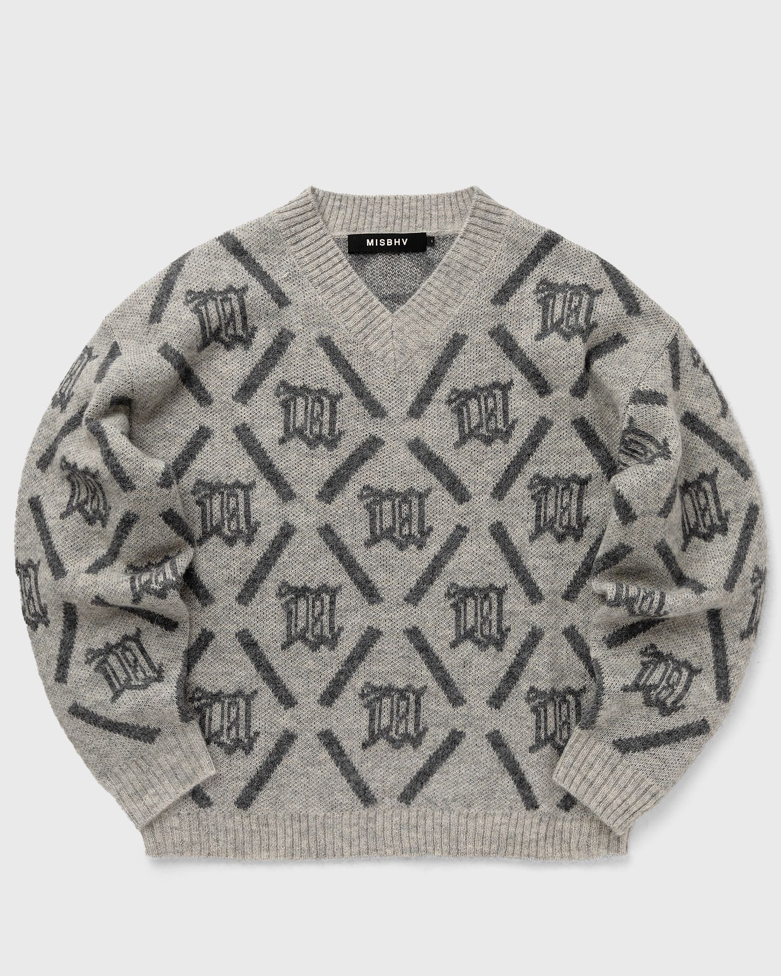 MISBHV - m argyle knit men pullovers grey in größe:xl