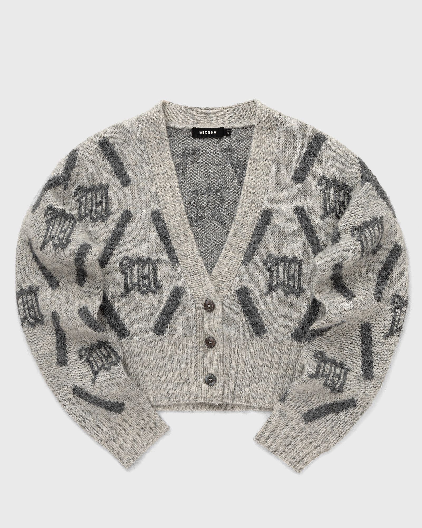 MISBHV - m argyle knit cardigan women zippers & cardigans grey in größe:l