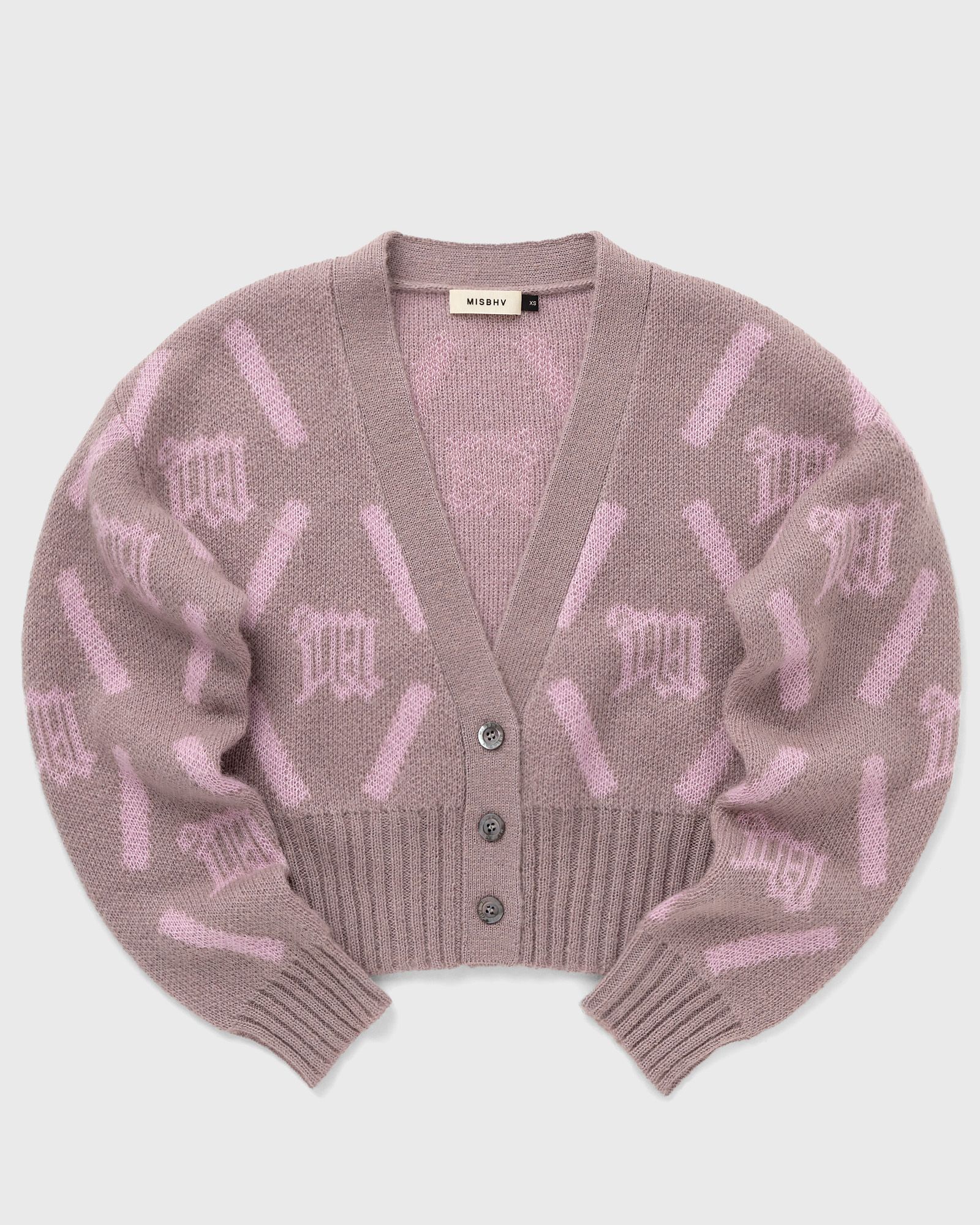 MISBHV - m argyle knit cardigan women zippers & cardigans pink in größe:l