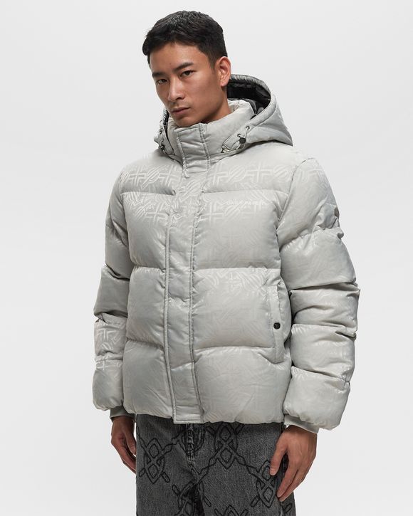 Daily Paper Ruzna Monogram Puffer Jacket - Grey