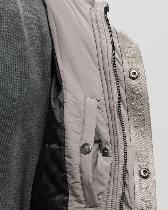 Daily Paper Ruzna Monogram Puffer Jacket In Grey