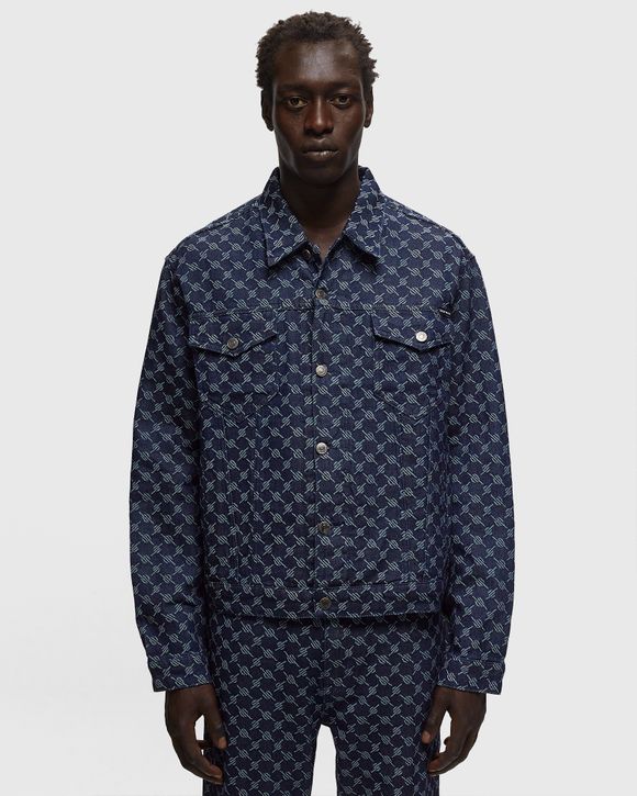 Louis Vuitton Checked Denim Overshirt BLACK. Size 54