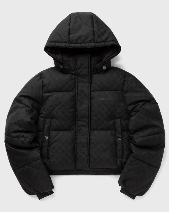 monogram hooded parka