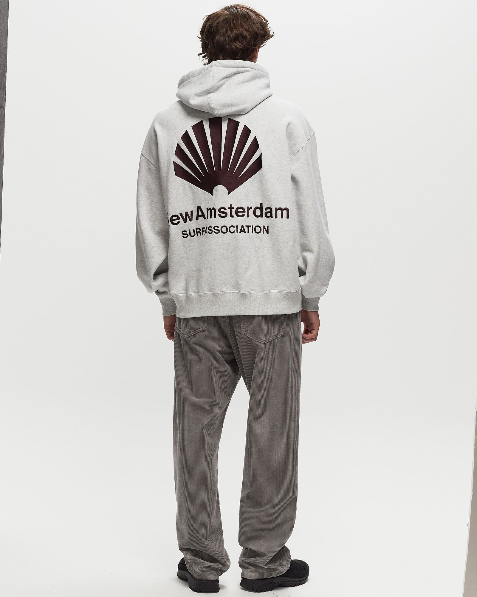 LOGO HOODIE ASH/VINEYARD WINE HOODIE