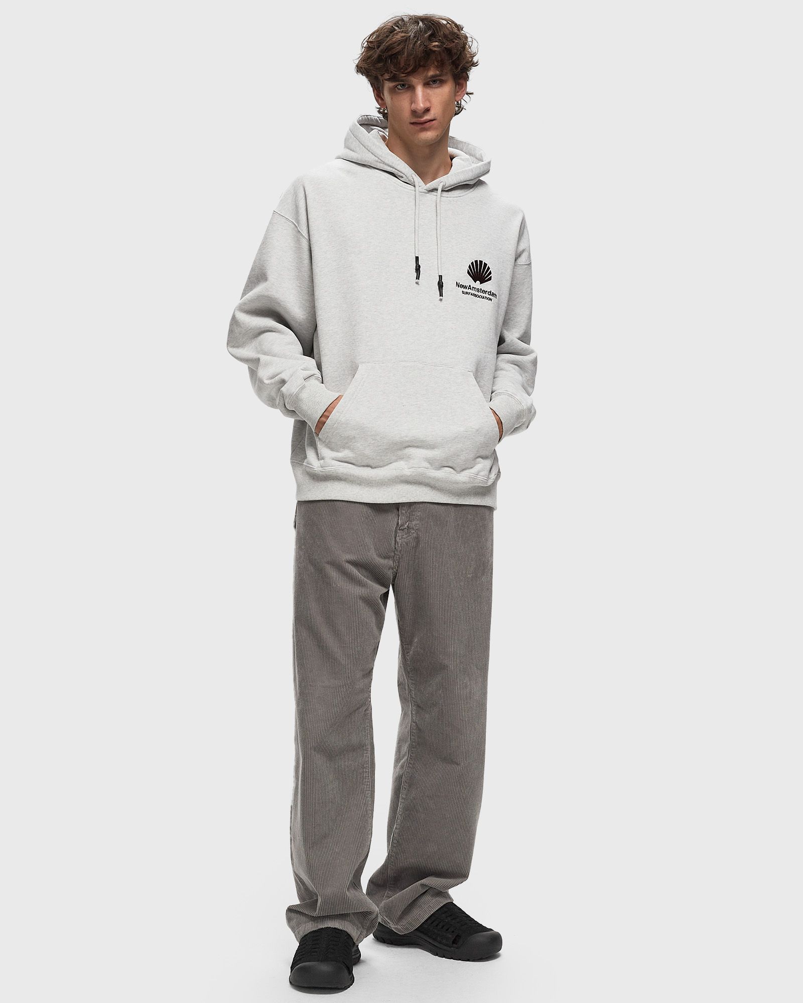 LOGO HOODIE ASH/VINEYARD WINE HOODIE