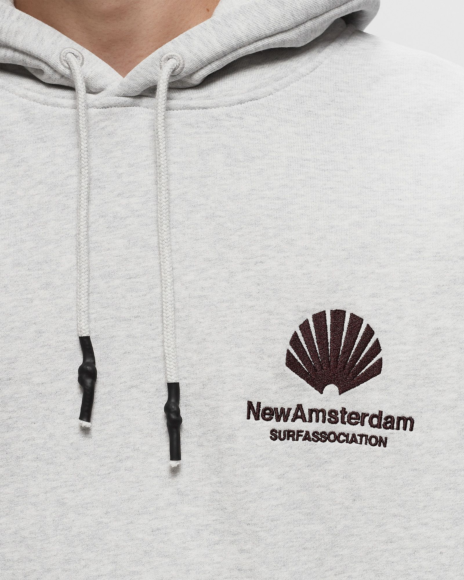 LOGO HOODIE ASH/VINEYARD WINE HOODIE