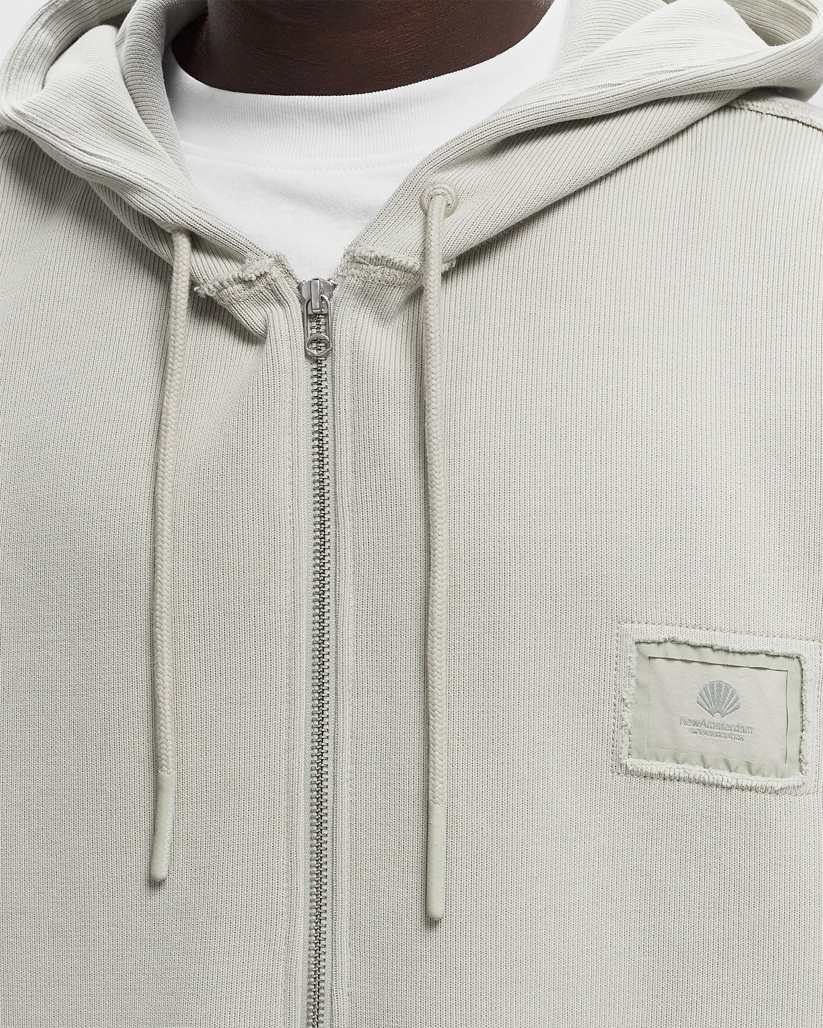 HALF ZIP HOODIE ALMOST AQUA ZIP