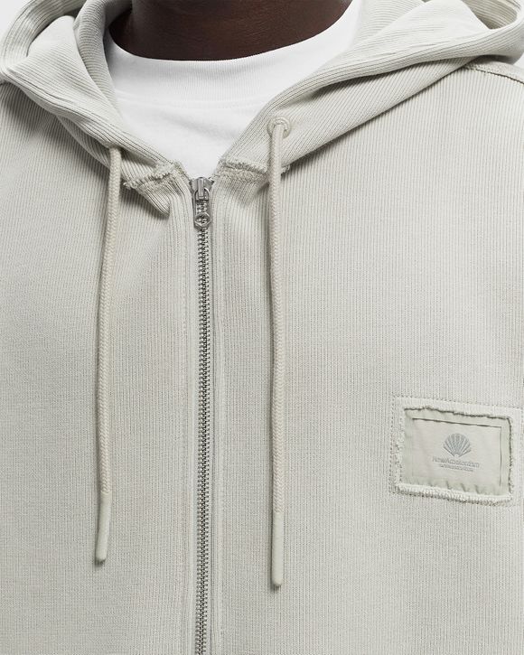 New Amsterdam HALF ZIP HOODIE ALMOST AQUA ZIP Grey | BSTN Store