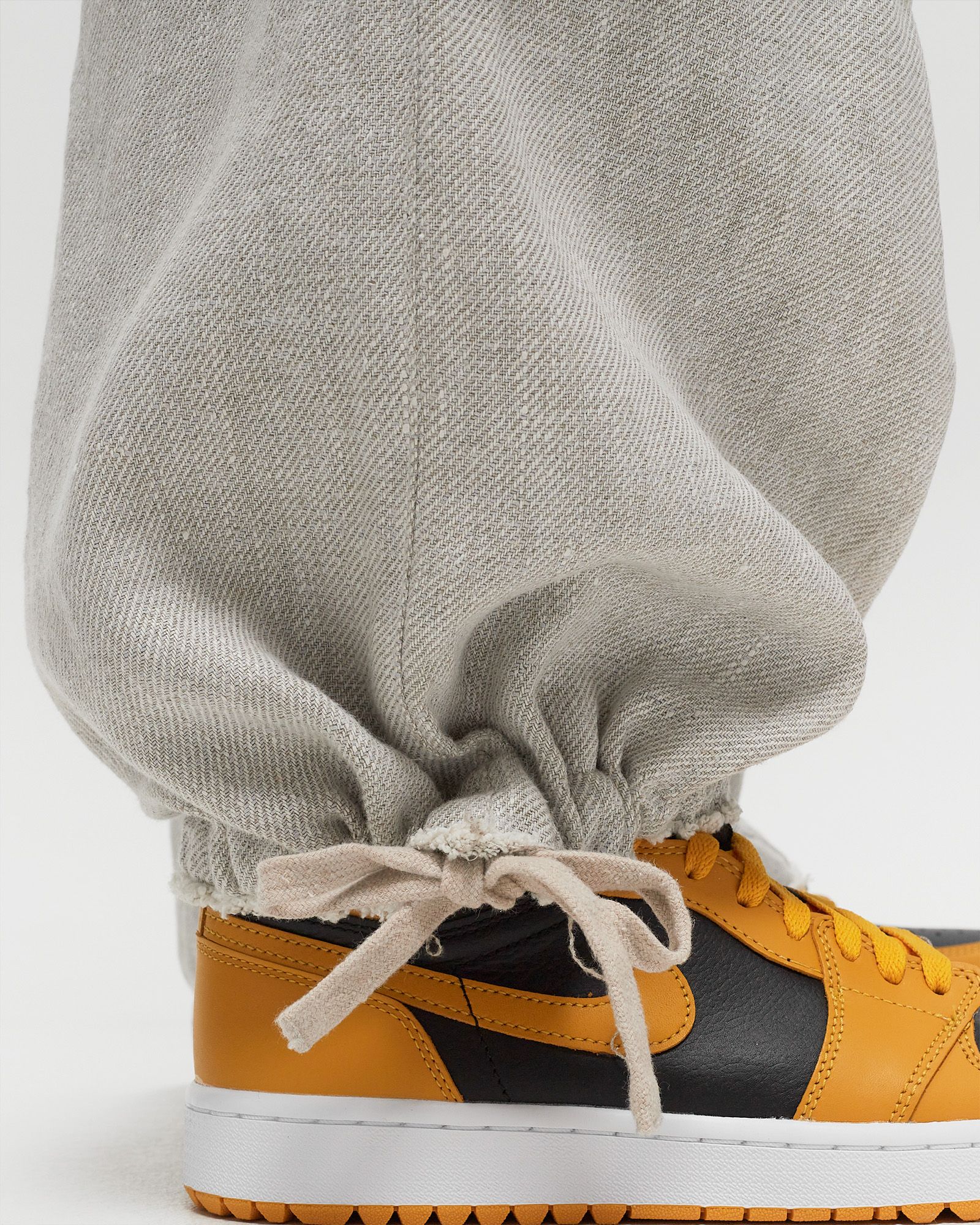 WASHED LINEN CARGO PANTS