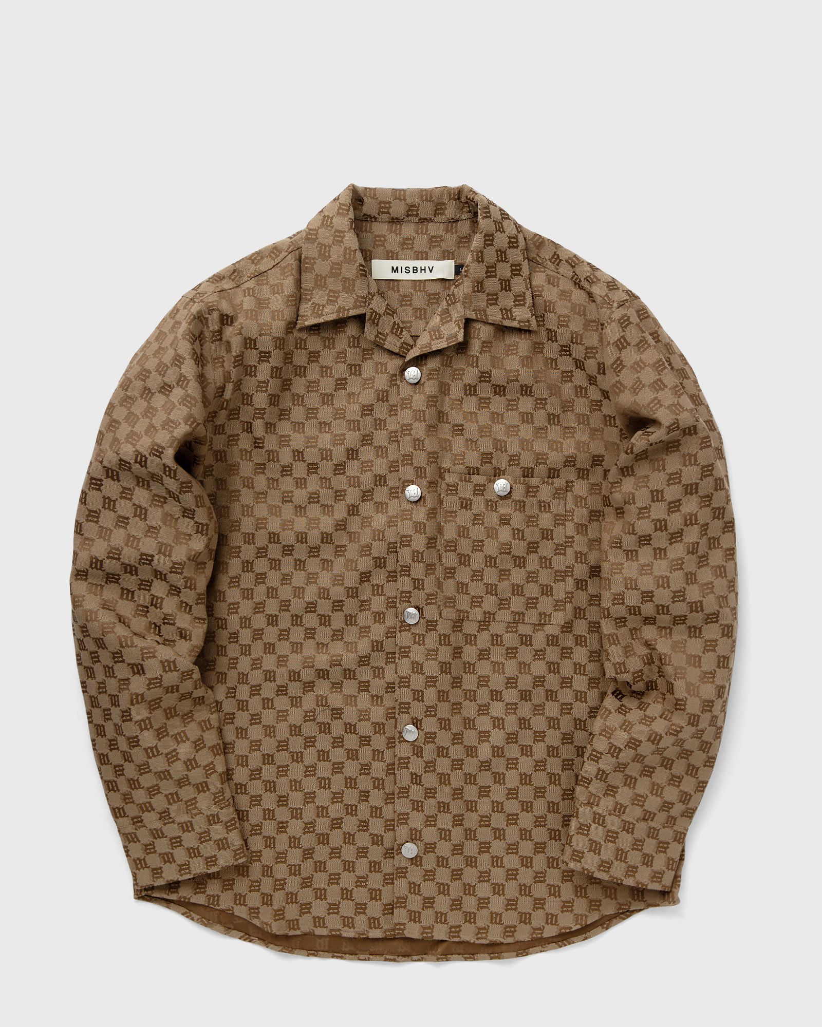 JACQUARD CANVAS MONOGRAM SHACKET