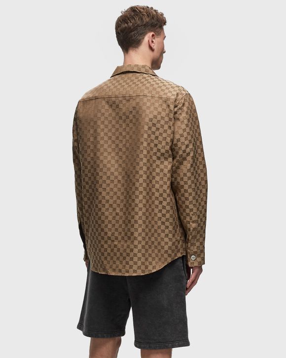 JACQUARD CANVAS MONOGRAM SHACKET