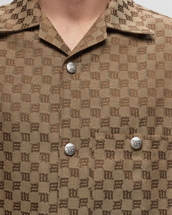 JACQUARD CANVAS MONOGRAM SHACKET