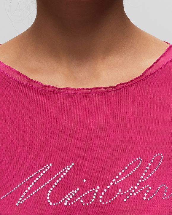 MISBHV CRYSTAL MESH BABY TEE