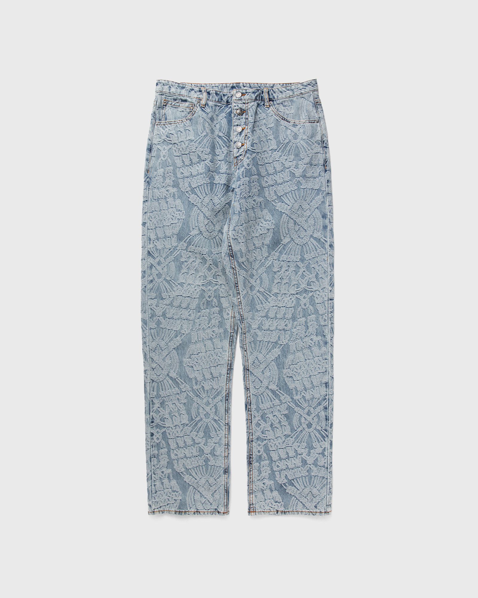 settle macrame denim pants