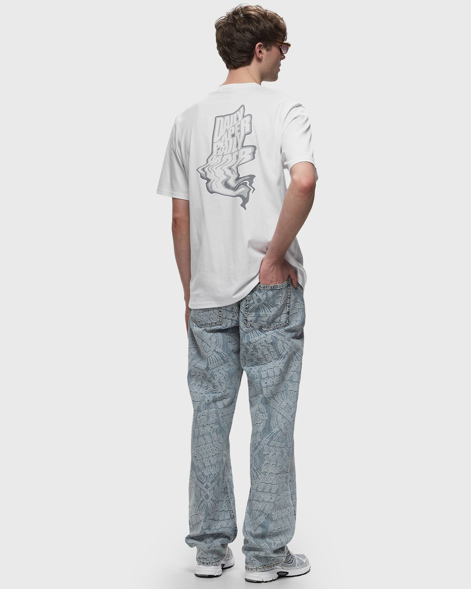 settle macrame denim pants