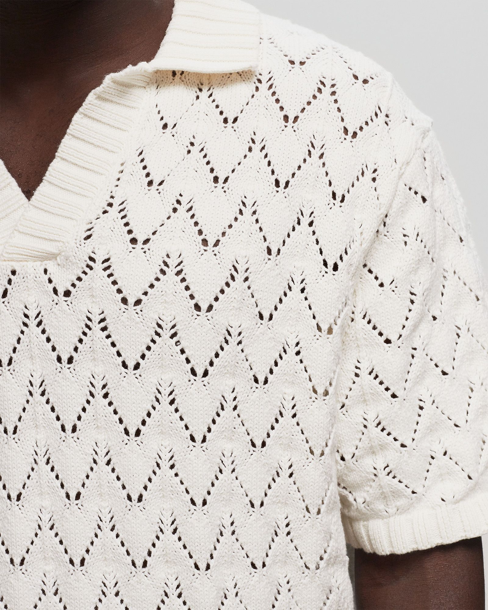 yinka relaxed knit ss polo