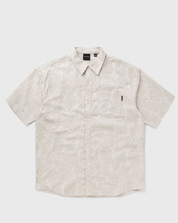 zuri macrame jacquard relaxed ss shirt