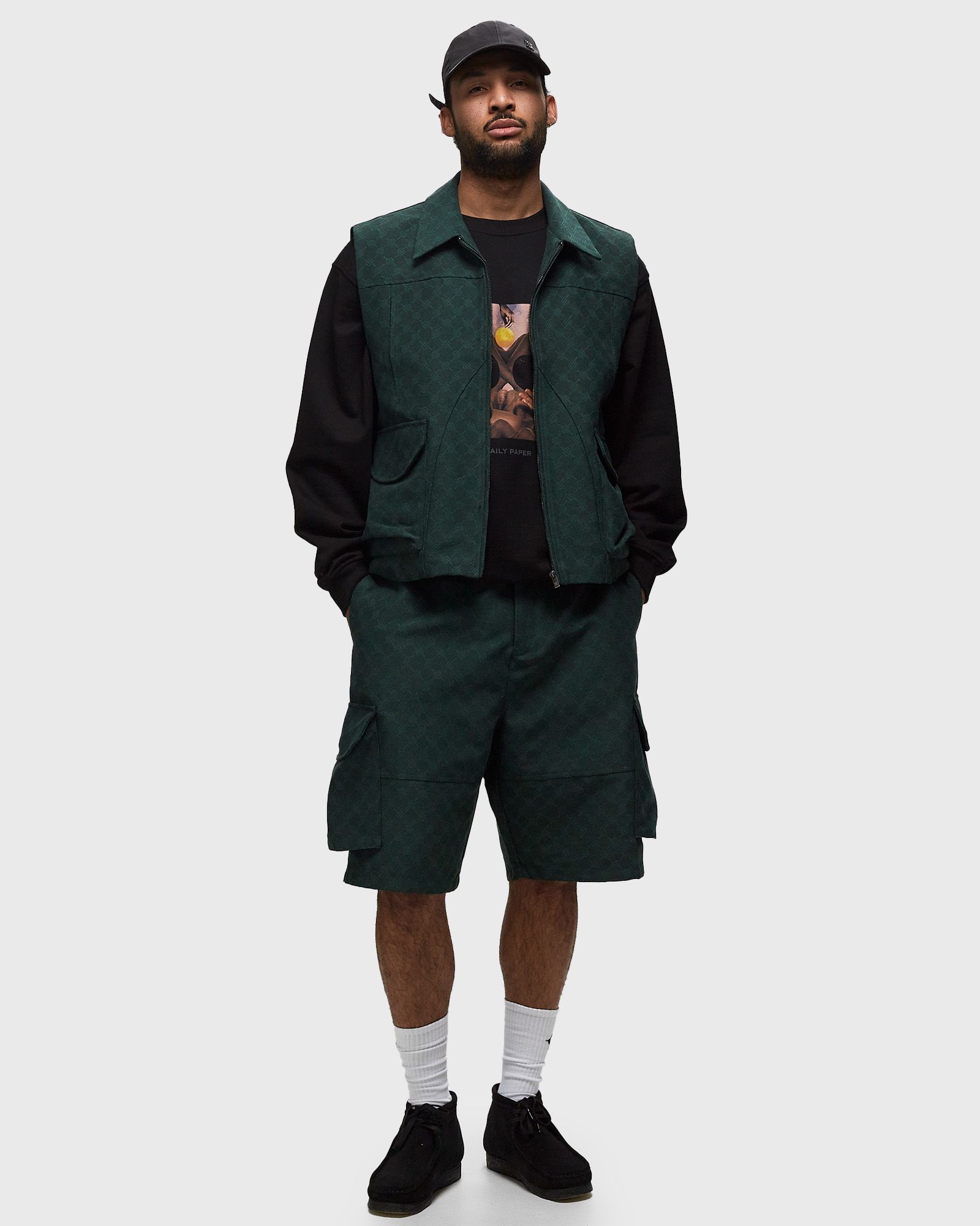 benji monogram cargo shorts