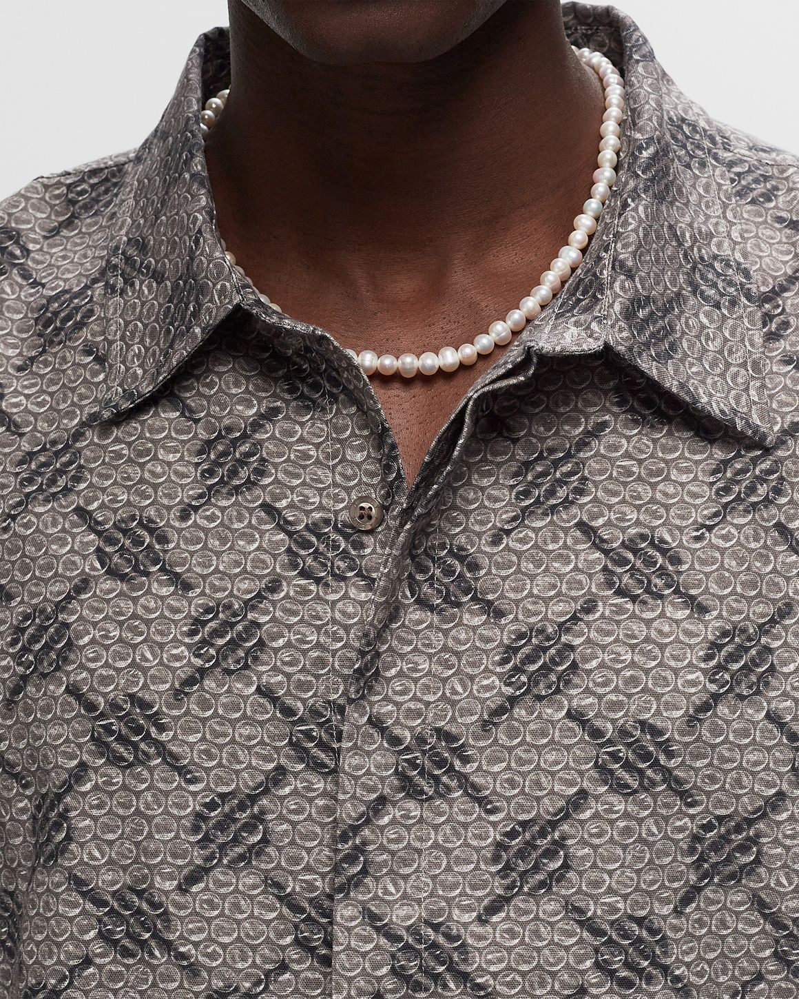 Daily Paper TOPE BUBBLEWRAP LS SHIRT Grey | BSTN Store