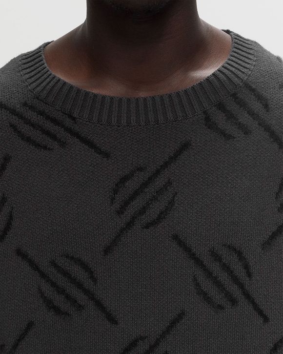 TEVIN MONOGRAM KNIT SWEATER