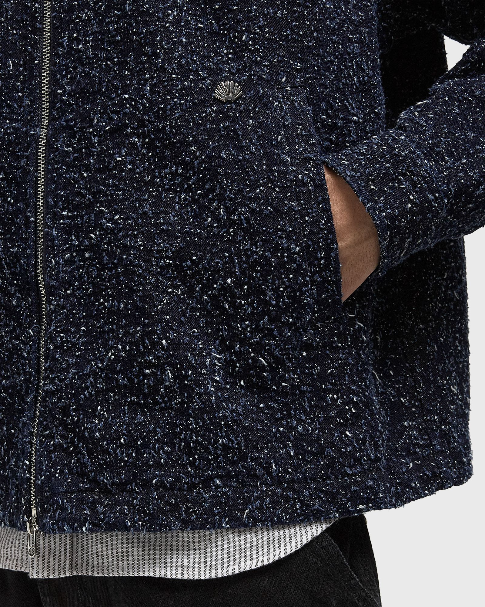 SPRAY OVERSHIRT DENIM BLUE