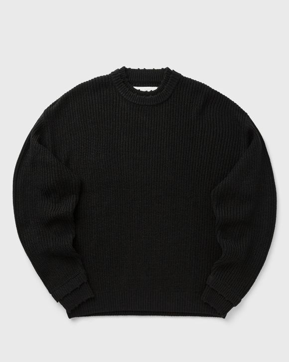 LOGO KNIT RAW EDGE