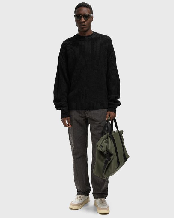 LOGO KNIT RAW EDGE