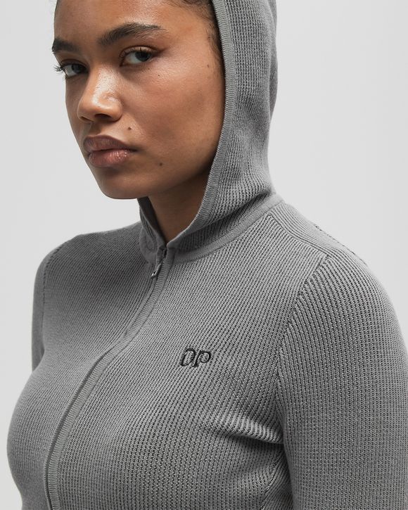 rib knit hoodie