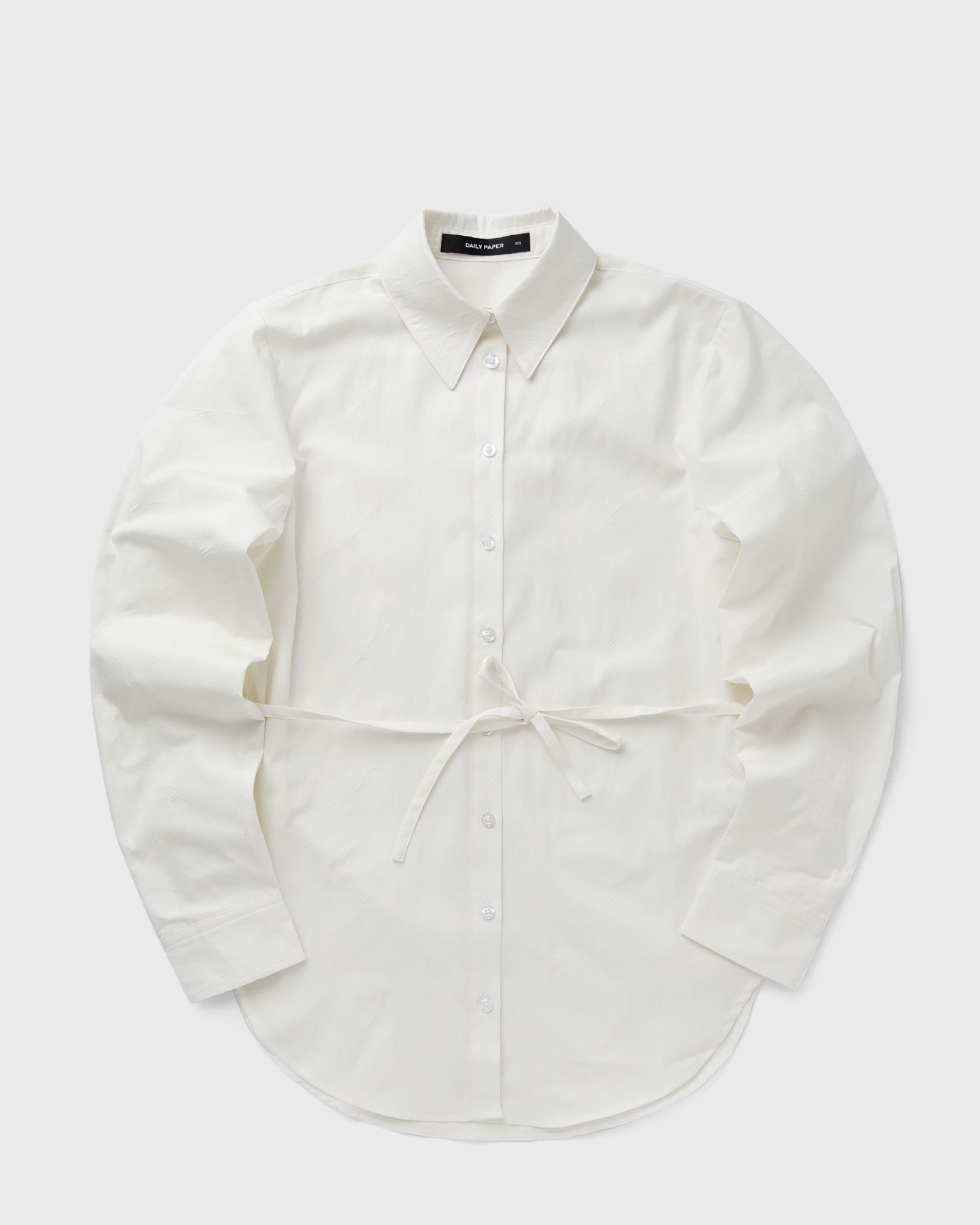 monogram button-up shirt
