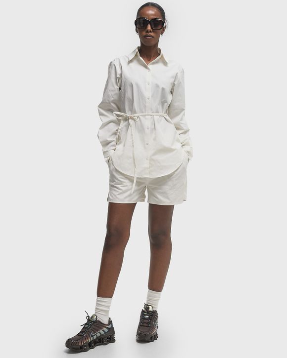 monogram button-up shirt