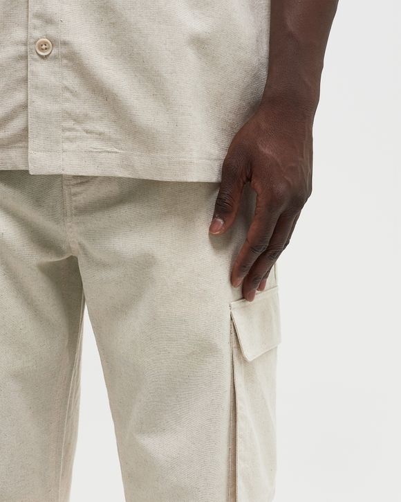 パンツ DAILY PAPER SS25 LINEN CARGO PANTS (2511124 BEIGE) Daily Paper Linen Cargo Pant 'Beige|2511124|Top Fashion