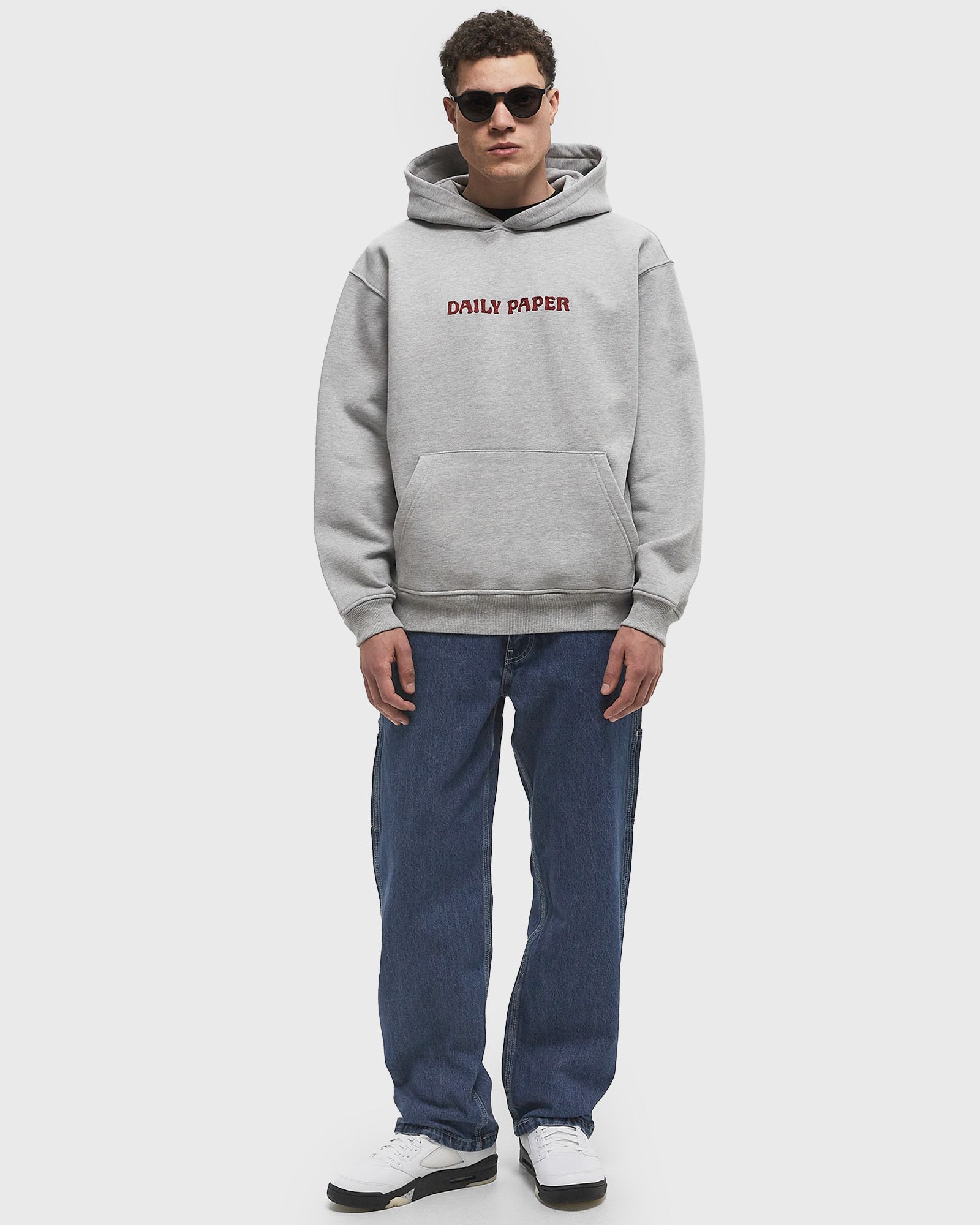 chain stitch oversized hoodie