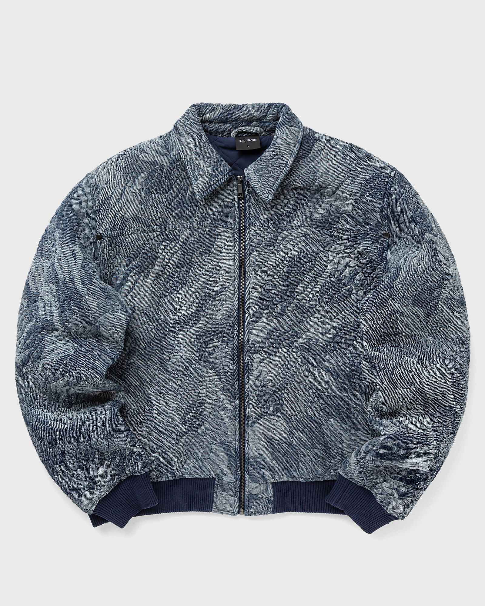 camo monogram denim bomber