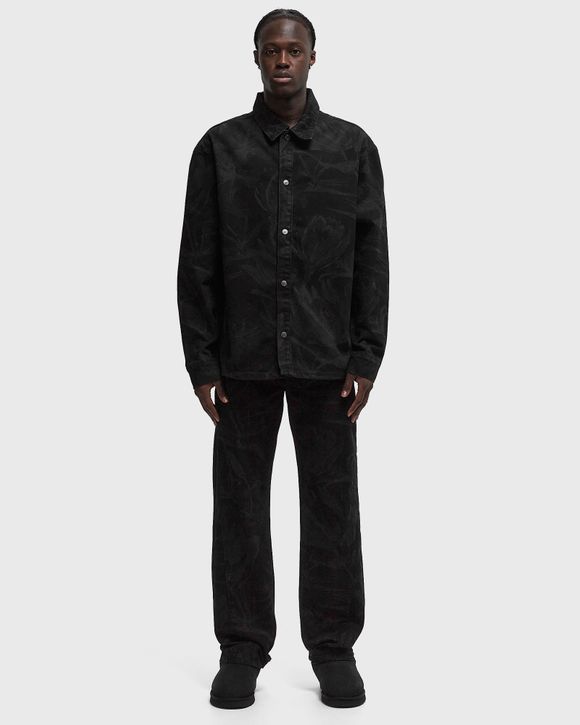 Thumbnail - Floral laser denim shirt