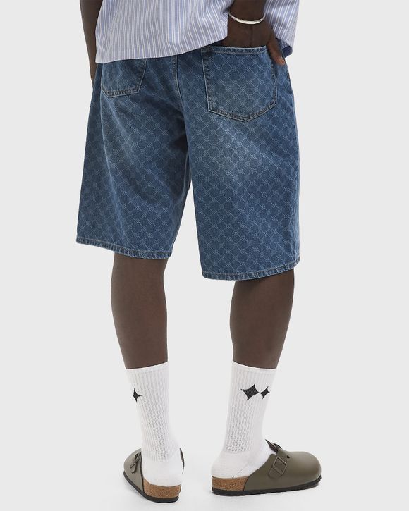 ショートパンツ DAILY PAPER SS25 MONOGRAM DENIM SHORTS (2513057 BLUE) Shorts Daily Paper Monogram Denim Shorts Blue | Footshop