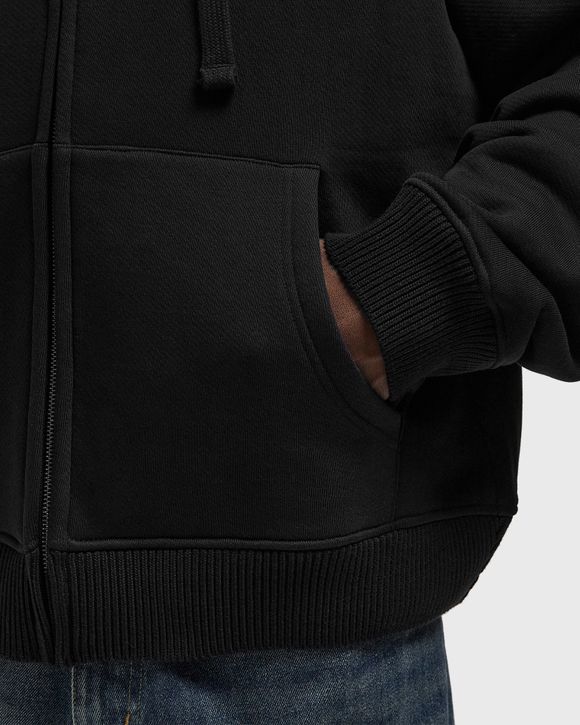 boxy zip up hoodie