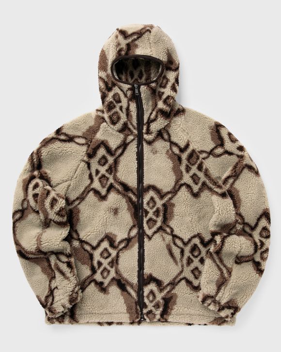 burned shield sherpa hoodie