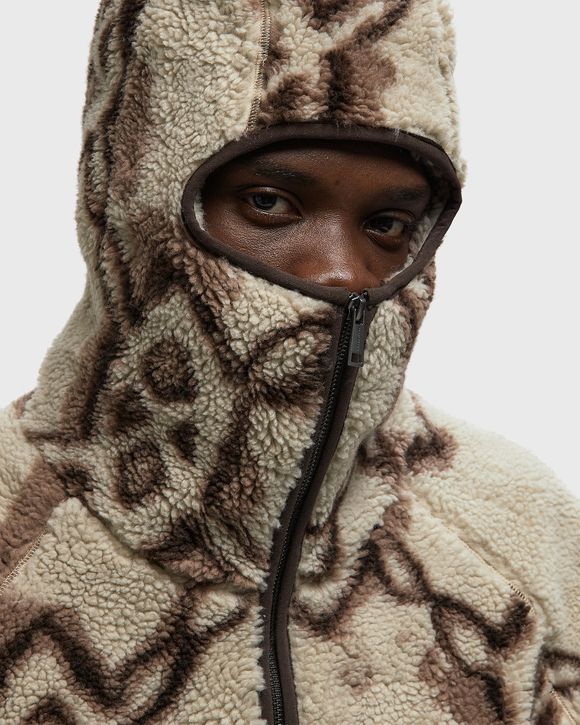 burned shield sherpa hoodie